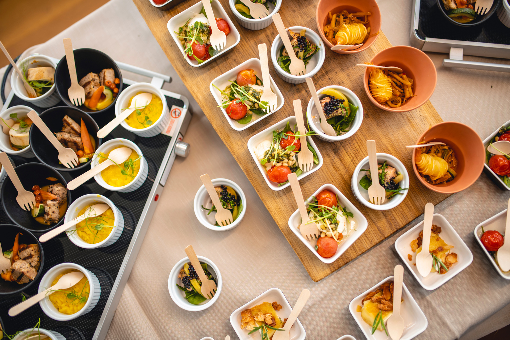 Portrait of Business Party Buffet Food